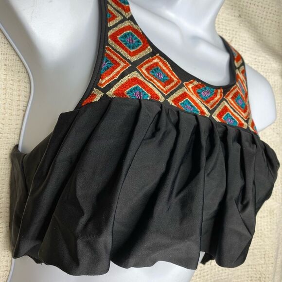 Beach Riot Embroidered Flutter Bikini Top - Picture 3 of 7